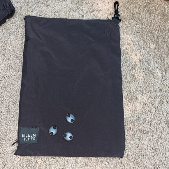 Eileen Fisher Recycled Polyester Hooded Anorak Water-Resistant Jacket Musel M - Picture 8 of 10